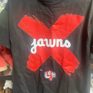 Black and Red Graphic T-Shirt